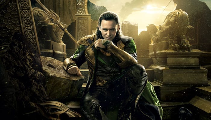 Tom Hiddleston como Loki em Thor: Ragnarok