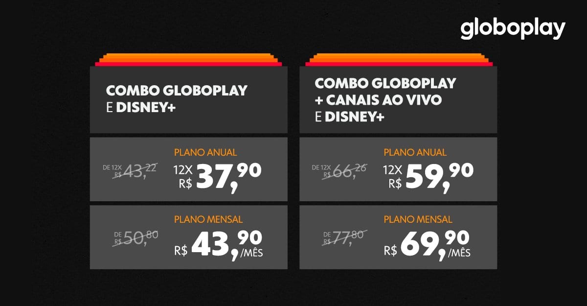 Planos Globoplay com Disney+