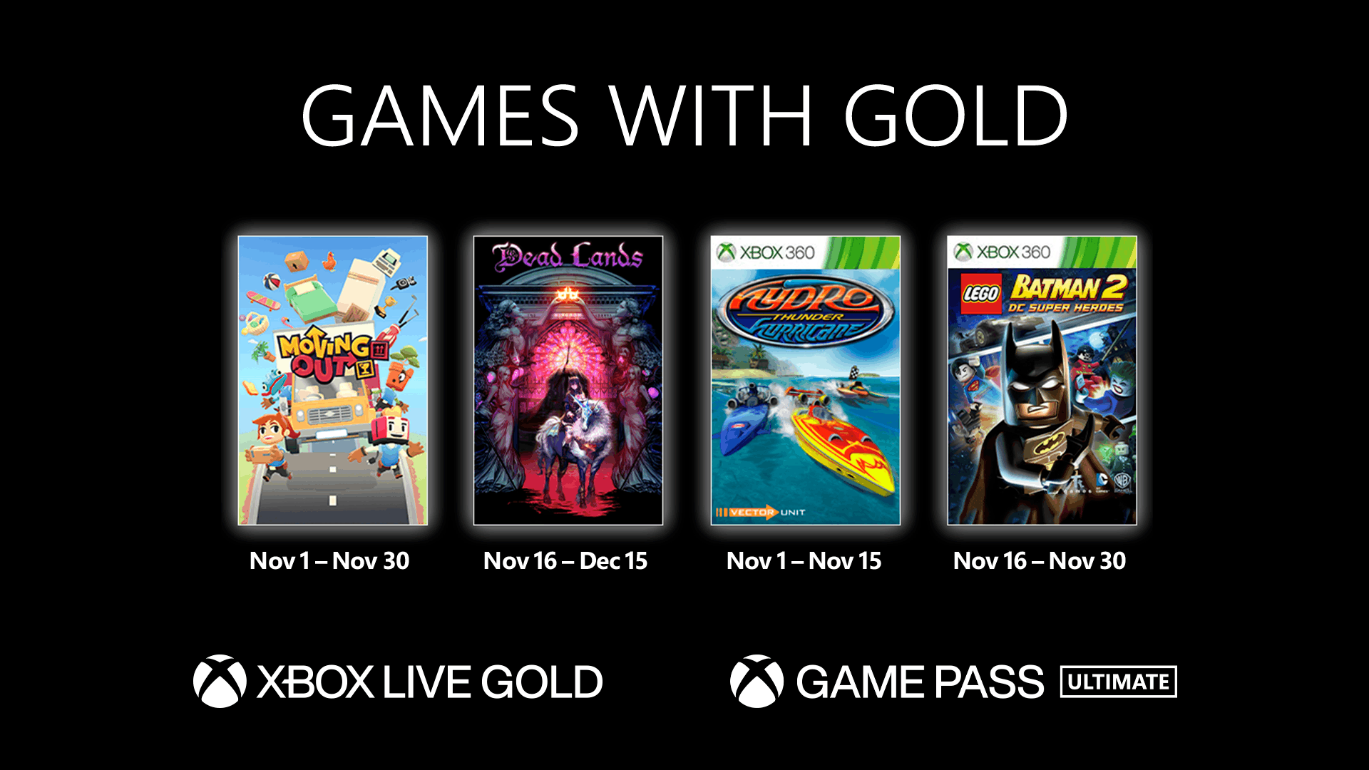 Games With Gold novembro de 2021